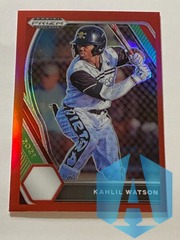 2021 Panini Prizm Draft Baseball Red Parallel Rookie #PDP16 Kahlil WATSON